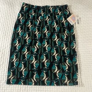 LuLaRoe Women’s Cassie Pencil Skirt/Size:M/Color: Multi Cardinal Bird Print(NWT)